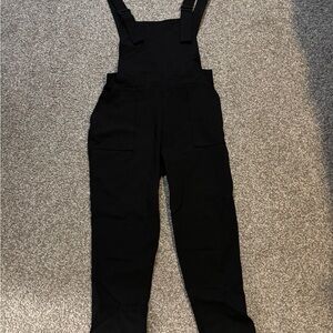 Blackmilk Black Push It Ponte Overalls